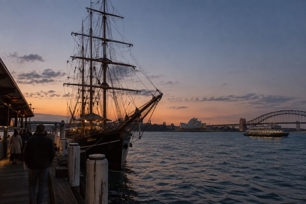 Tall Ship Twilight Dinner Cruise, Sydney Harbour